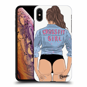 Picasee silikonový černý obal pro Apple iPhone XS Max - Crossfit girl - nickynellow