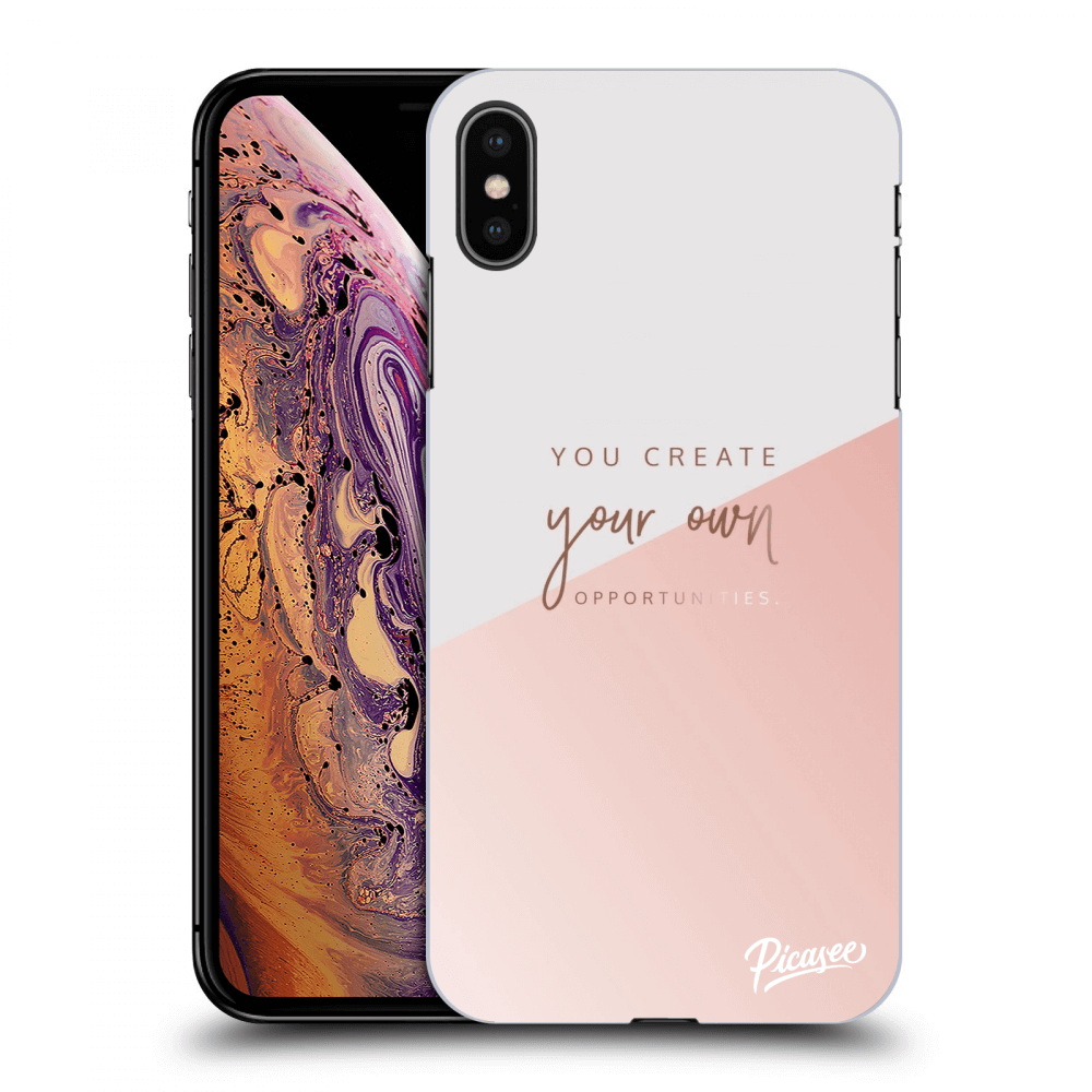 Picasee silikonový černý obal pro Apple iPhone XS Max - You create your own opportunities