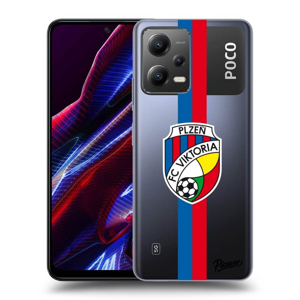 Picasee silikonový průhledný obal pro Xiaomi Poco X5 - FC Viktoria Plzeň H