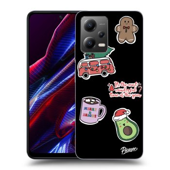 Obal pro Xiaomi Poco X5 - Christmas Stickers