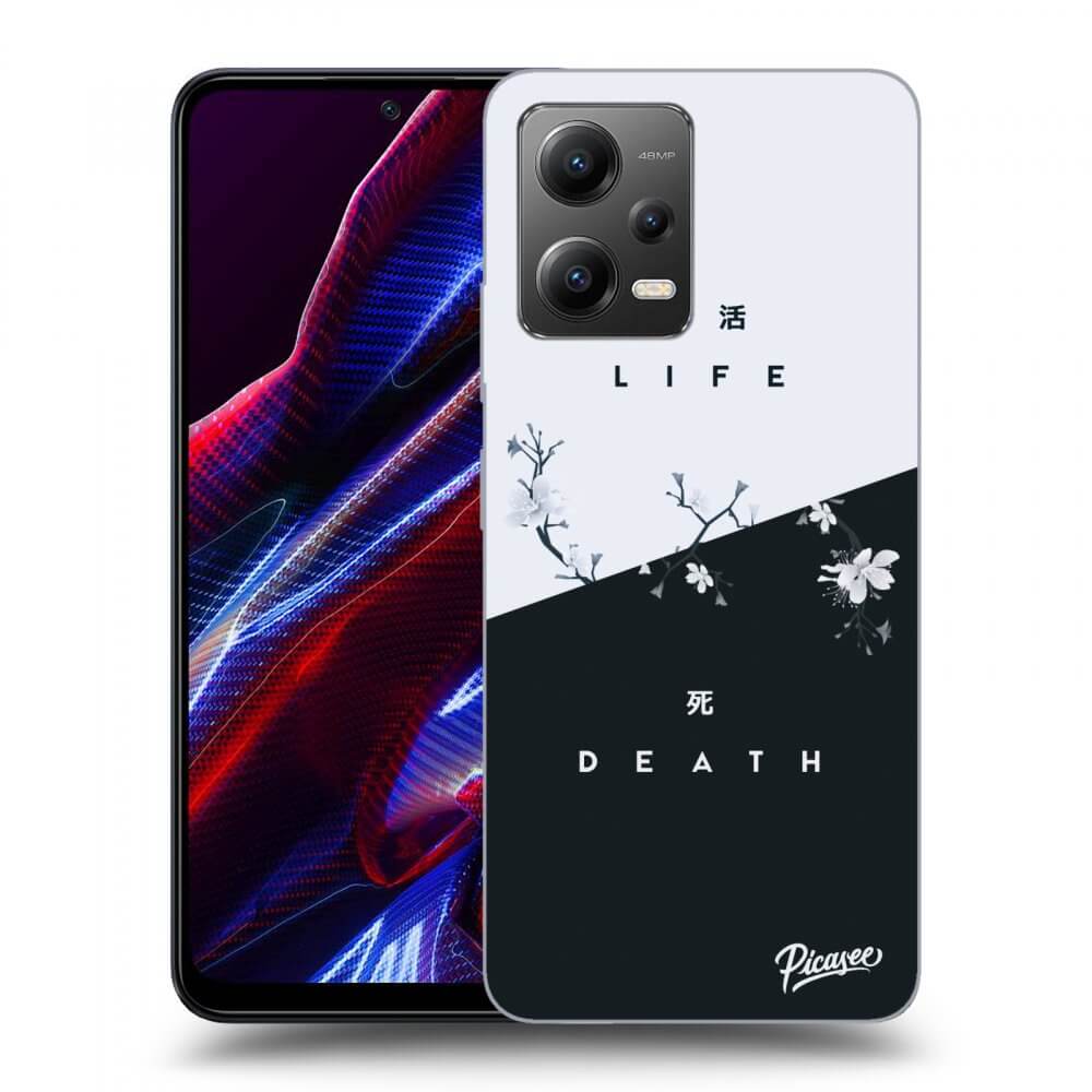 Picasee silikonový průhledný obal pro Xiaomi Poco X5 - Life - Death
