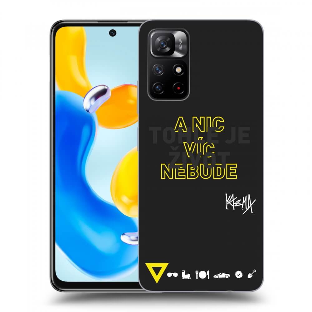 Picasee silikonový černý obal pro Xiaomi Redmi Note 11S 5G - Kazma - TOHLE JE ŽIVOT A NIC VÍC NEBUDE