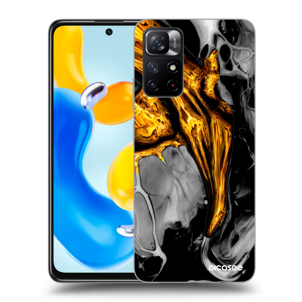 Picasee ULTIMATE CASE pro Xiaomi Redmi Note 11S 5G - Black Gold