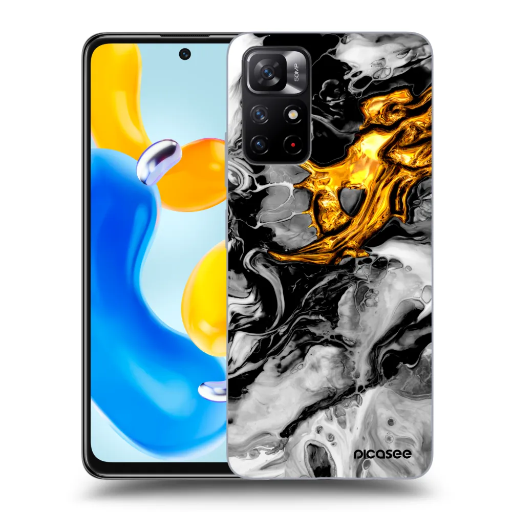 Picasee ULTIMATE CASE pro Xiaomi Redmi Note 11S 5G - Black Gold 2