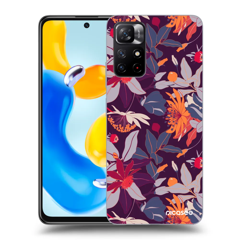 Picasee ULTIMATE CASE pro Xiaomi Redmi Note 11S 5G - Purple Leaf