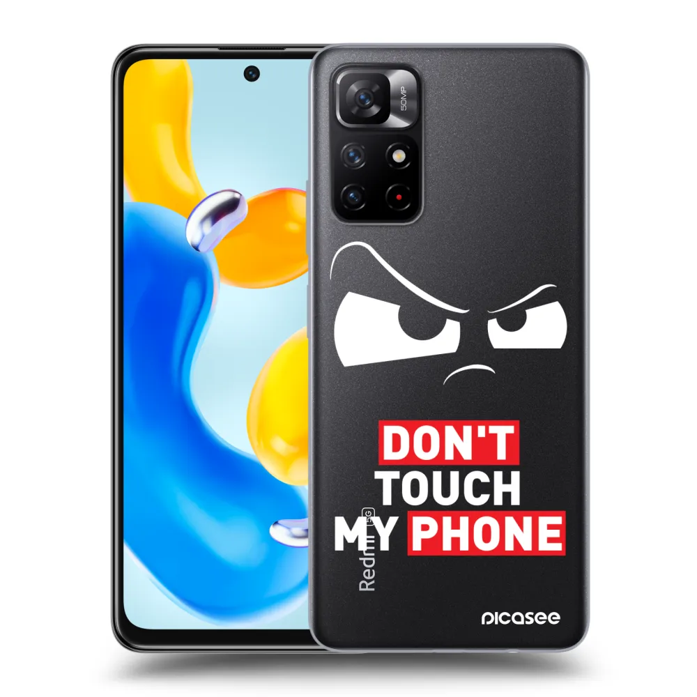 Picasee silikonový průhledný obal pro Xiaomi Redmi Note 11S 5G - Cloudy Eye - Transparent