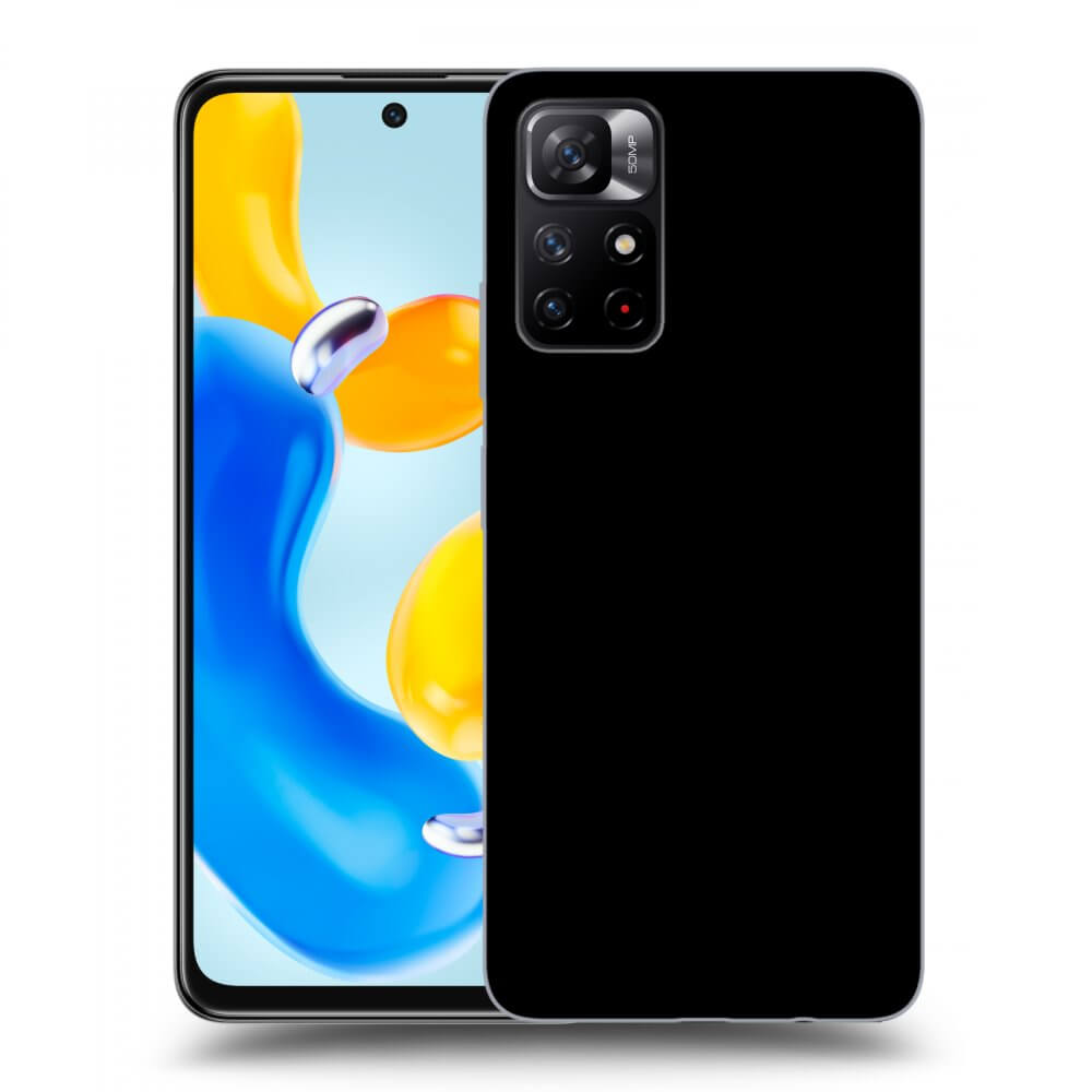 Picasee silikonový černý obal pro Xiaomi Redmi Note 11S 5G - Separ - Black On Black 2