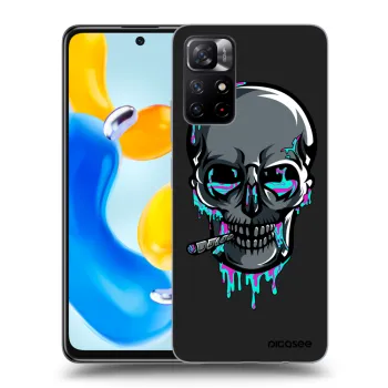 Picasee silikonový černý obal pro Xiaomi Redmi Note 11S 5G - EARTH - Lebka 3.0