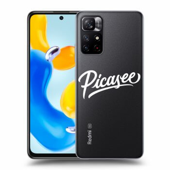 Picasee silikonový průhledný obal pro Xiaomi Redmi Note 11S 5G - Picasee - old logo - white