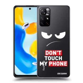 Picasee silikonový průhledný obal pro Xiaomi Redmi Note 11S 5G - Angry Eyes - Transparent