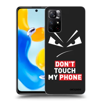Picasee silikonový černý obal pro Xiaomi Redmi Note 11S 5G - Evil Eye - Transparent