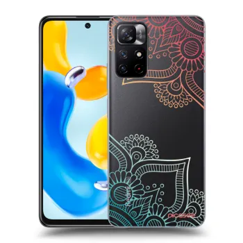 Picasee silikonový průhledný obal pro Xiaomi Redmi Note 11S 5G - Květinový vzor