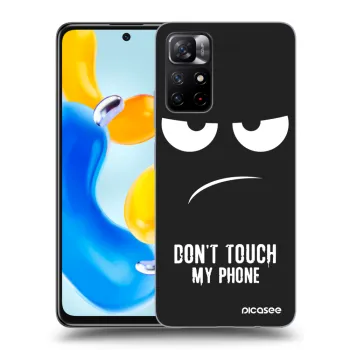 Picasee silikonový černý obal pro Xiaomi Redmi Note 11S 5G - Nešahej mi na telefon