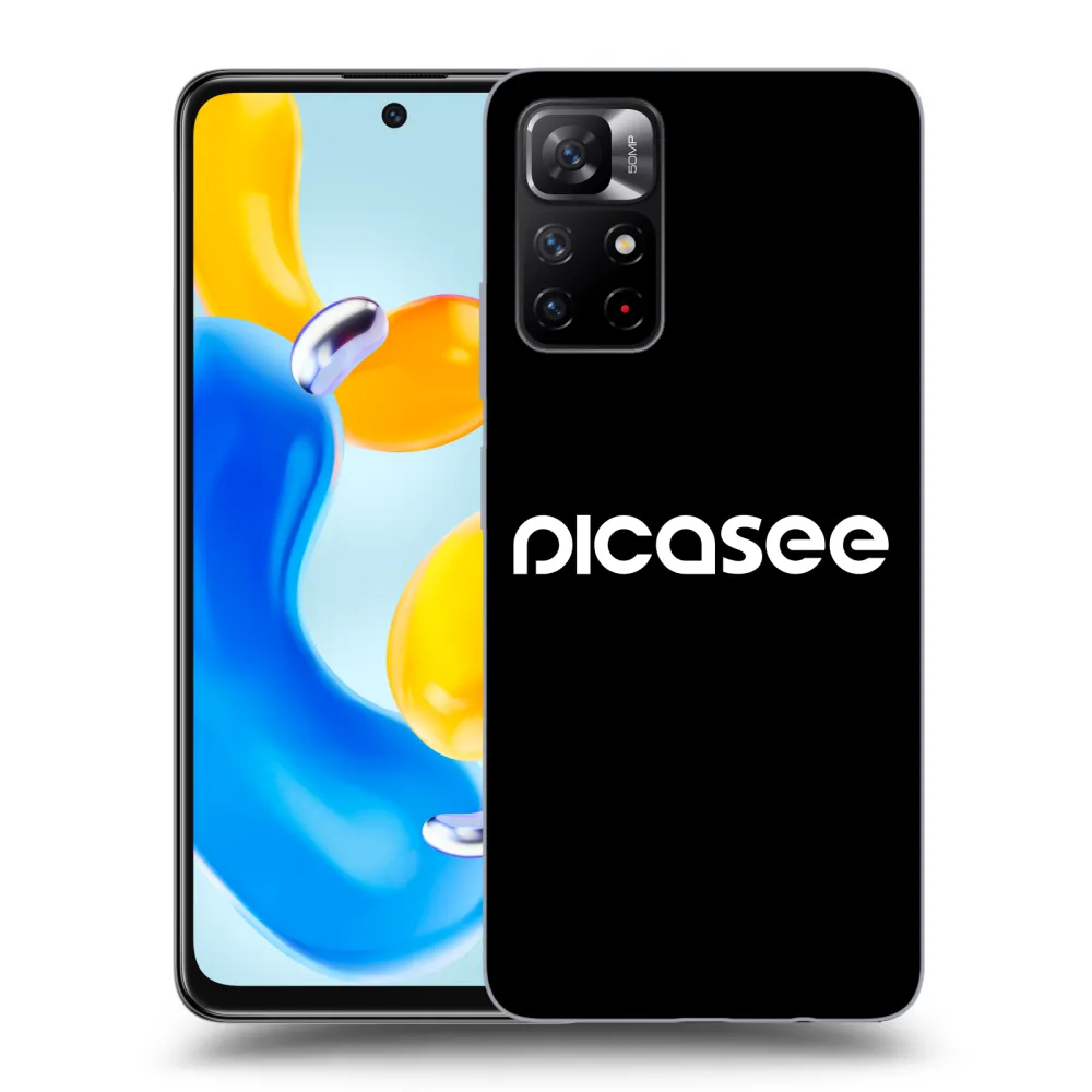 Picasee silikonový černý obal pro Xiaomi Redmi Note 11S 5G - Picasee - new logo - white