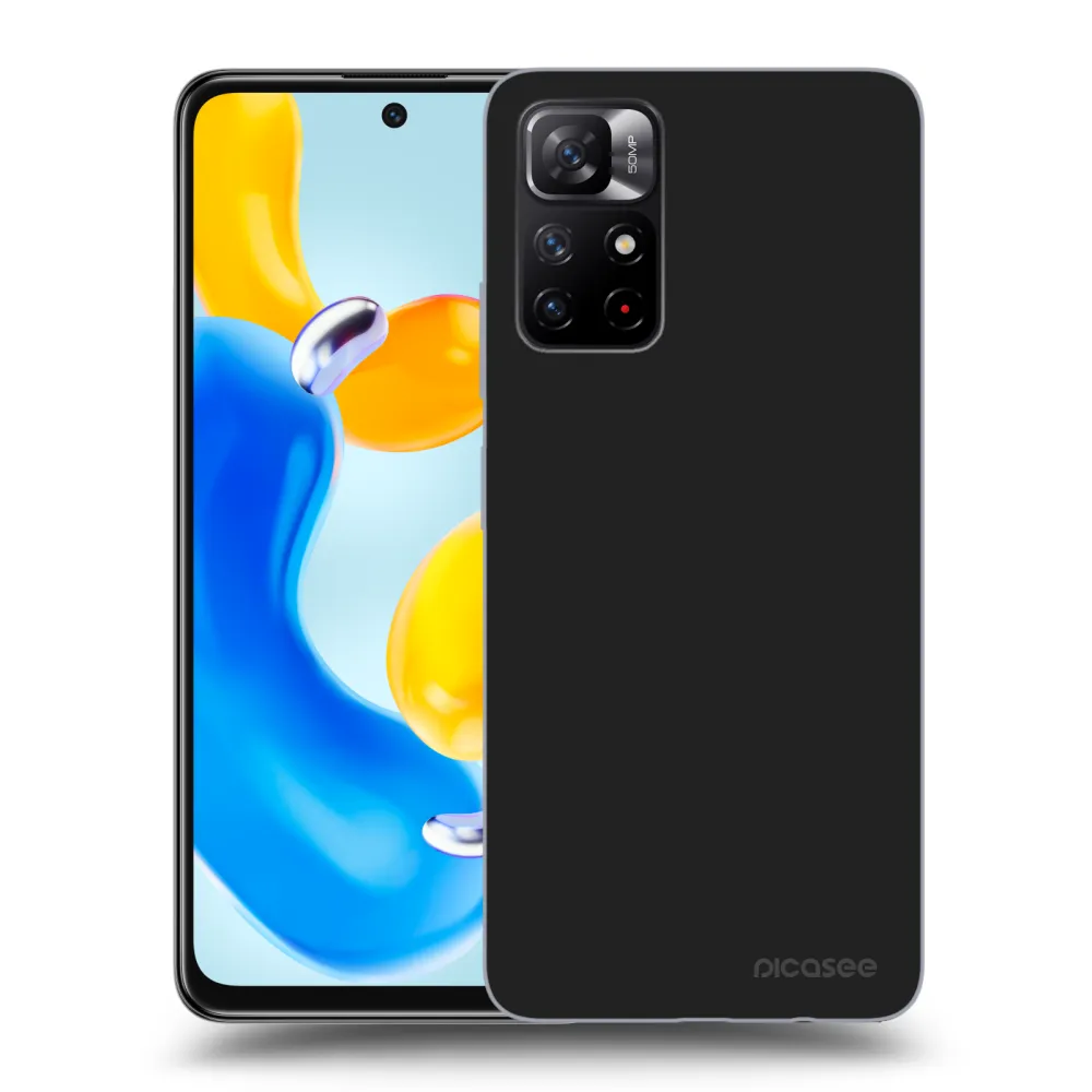 Picasee silikonový černý obal pro Xiaomi Redmi Note 11S 5G - Clear