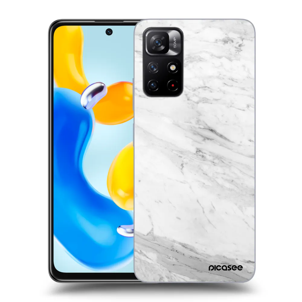 Picasee ULTIMATE CASE pro Xiaomi Redmi Note 11S 5G - White marble