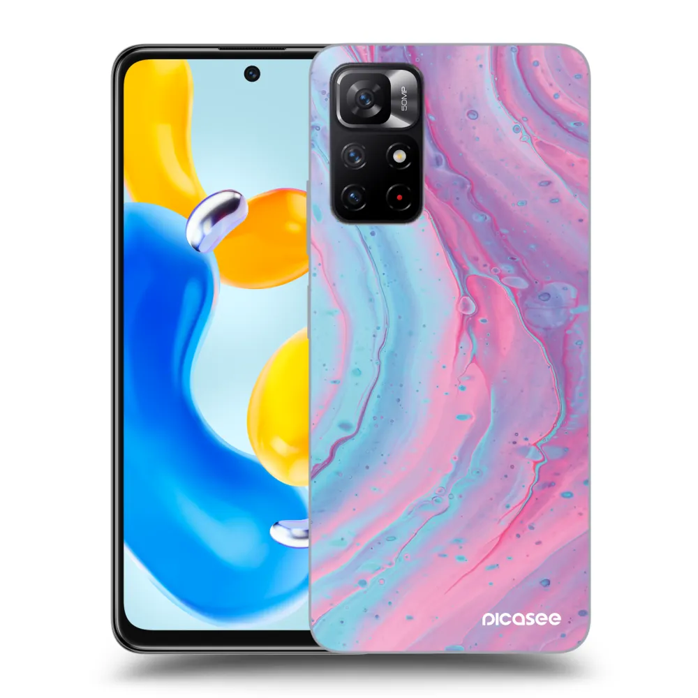 Picasee ULTIMATE CASE pro Xiaomi Redmi Note 11S 5G - Pink liquid