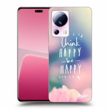 Picasee silikonový černý obal pro Xiaomi 13 Lite - Think happy be happy