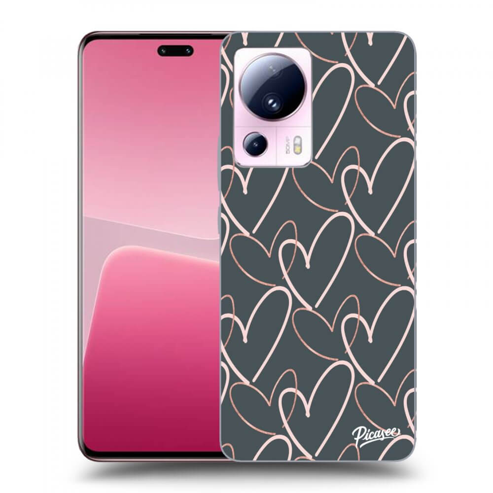 Picasee silikonový černý obal pro Xiaomi 13 Lite - Lots of love