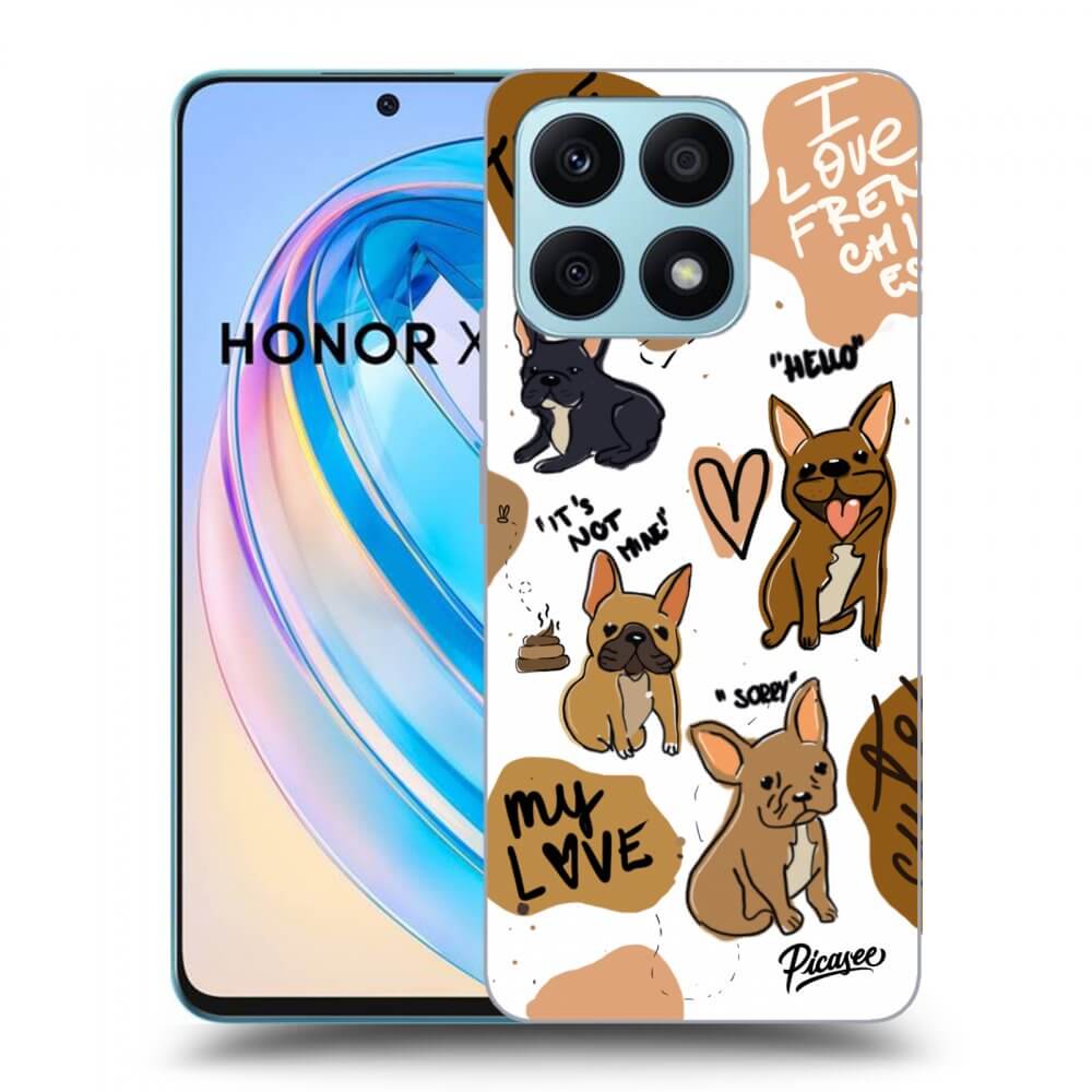 Picasee silikonový průhledný obal pro Honor X8a - Frenchies