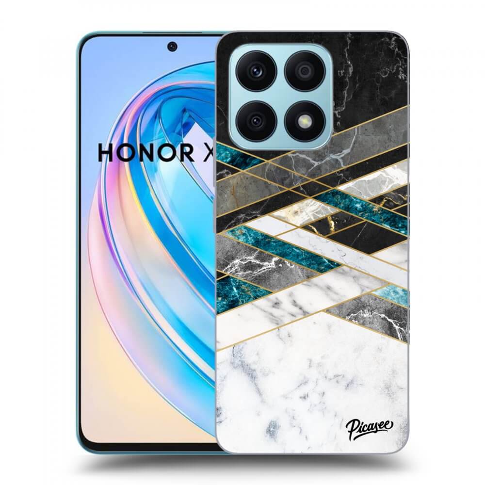 Picasee ULTIMATE CASE pro Honor X8a - Black & White geometry