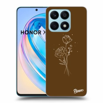 Obal pro Honor X8a - Brown flowers