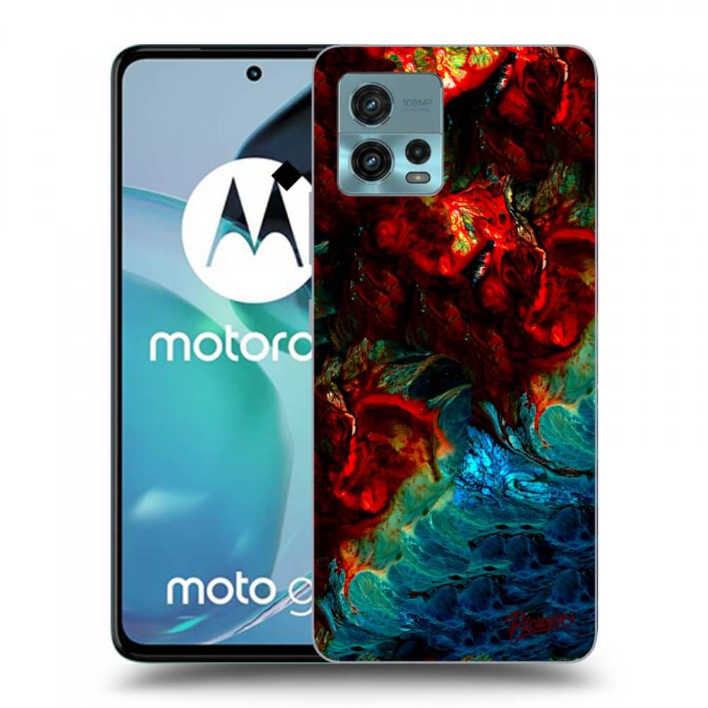 Picasee silikonový černý obal pro Motorola Moto G72 - Universe