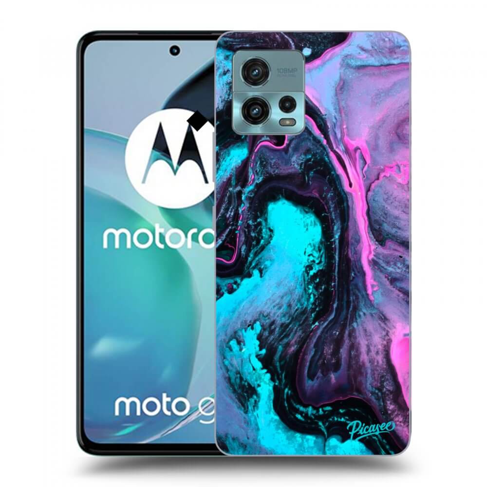 Picasee silikonový černý obal pro Motorola Moto G72 - Lean 2