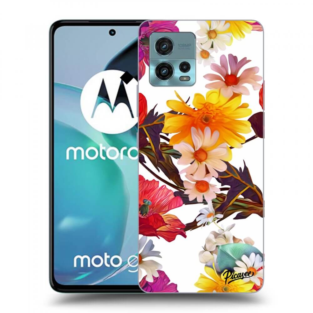 Picasee silikonový černý obal pro Motorola Moto G72 - Meadow