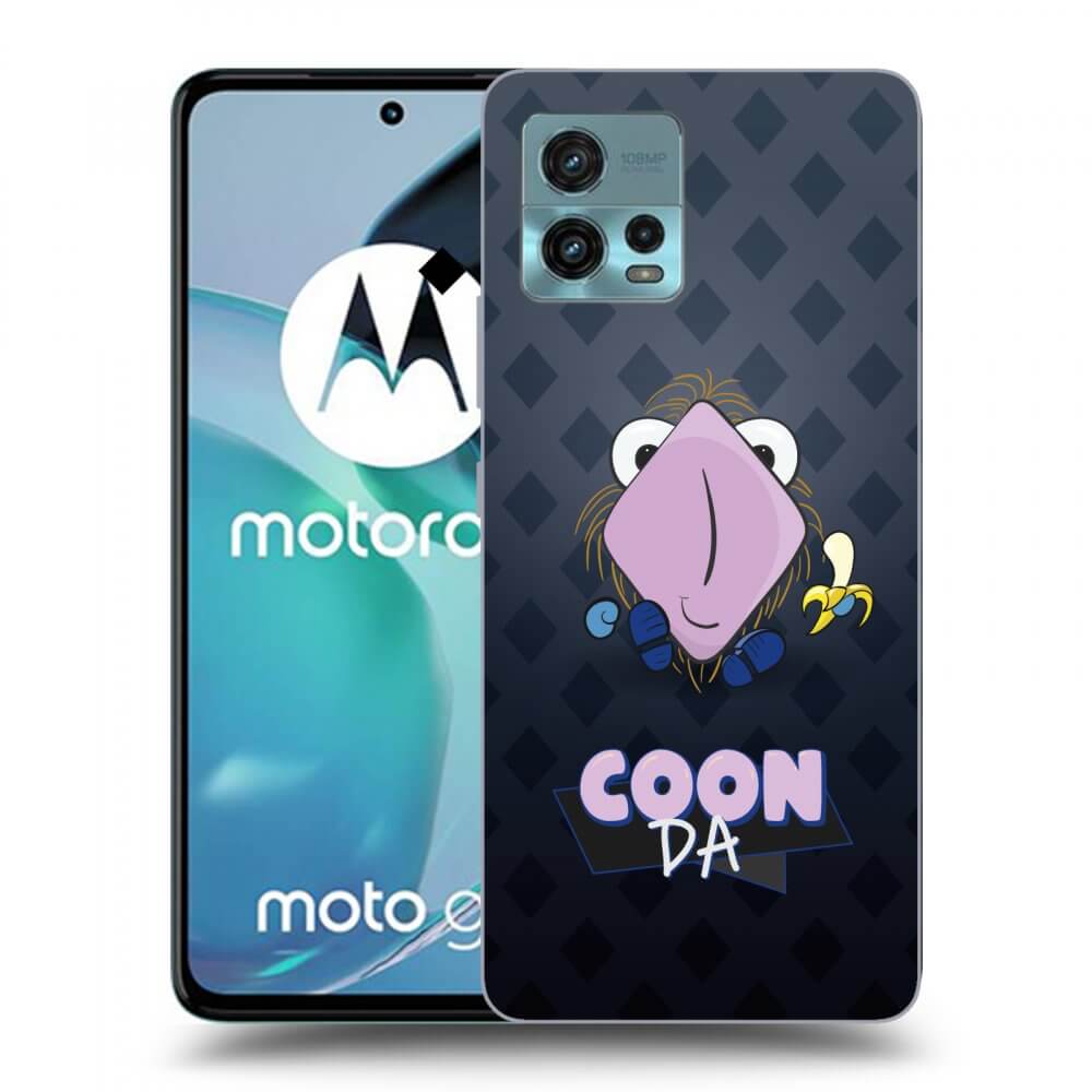 Picasee silikonový černý obal pro Motorola Moto G72 - COONDA chlupatka - tmavá