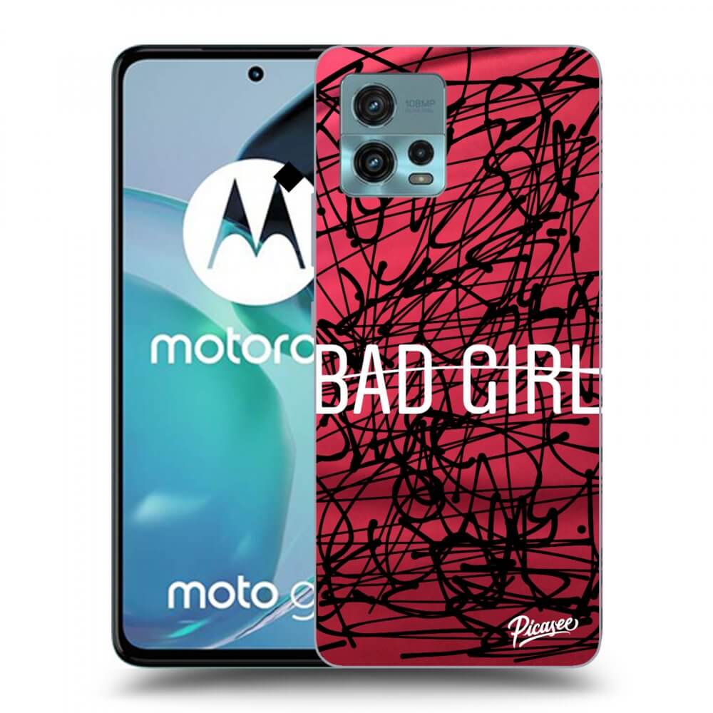 Picasee silikonový černý obal pro Motorola Moto G72 - Bad girl