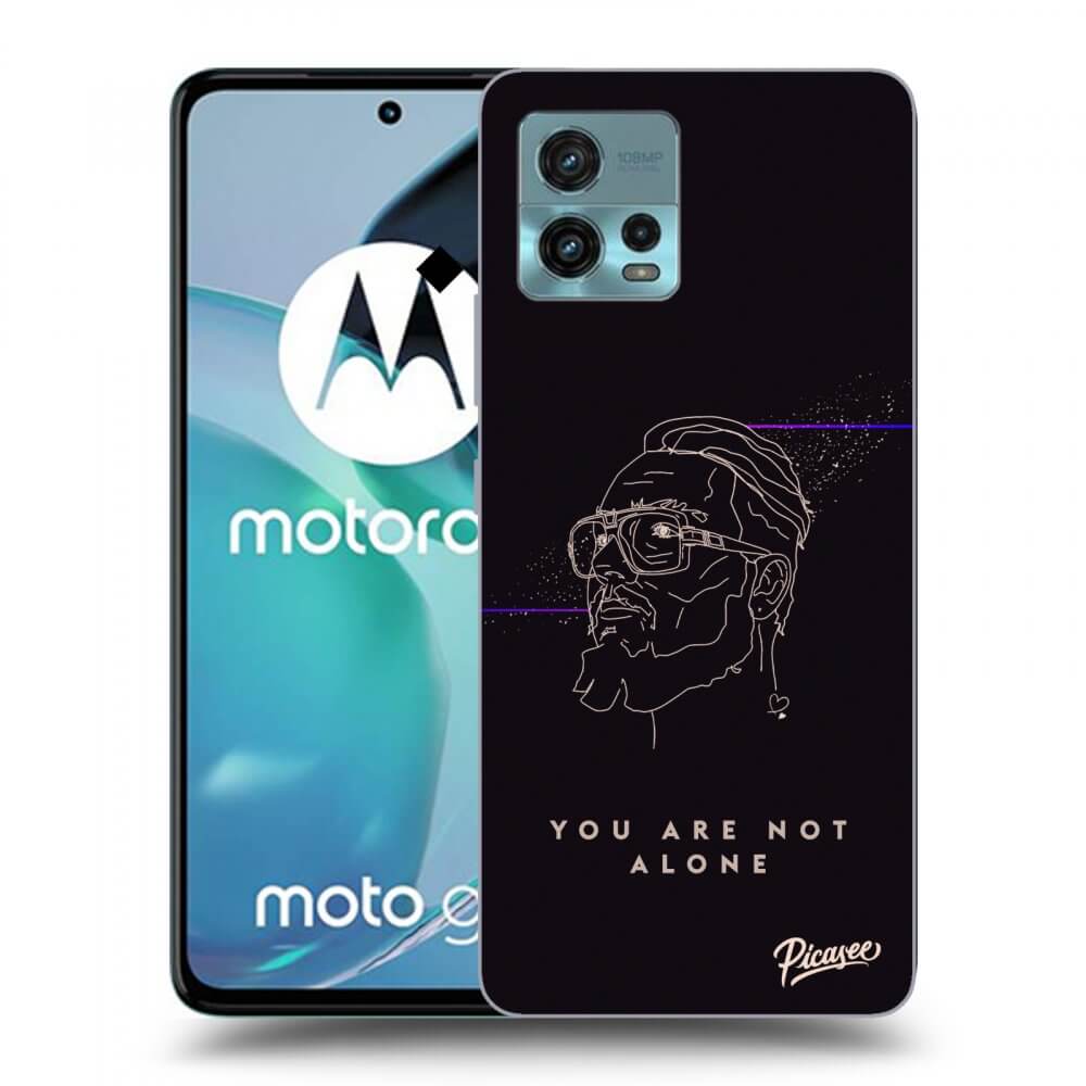 Picasee silikonový černý obal pro Motorola Moto G72 - You are not alone