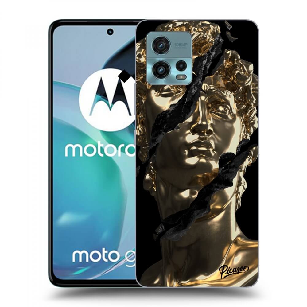 Picasee silikonový černý obal pro Motorola Moto G72 - Golder