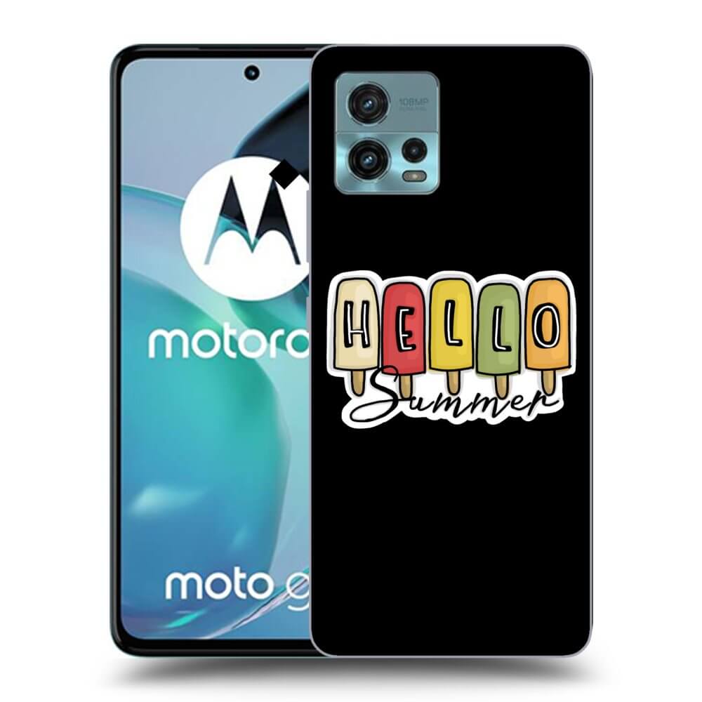 Picasee silikonový černý obal pro Motorola Moto G72 - Ice Cream