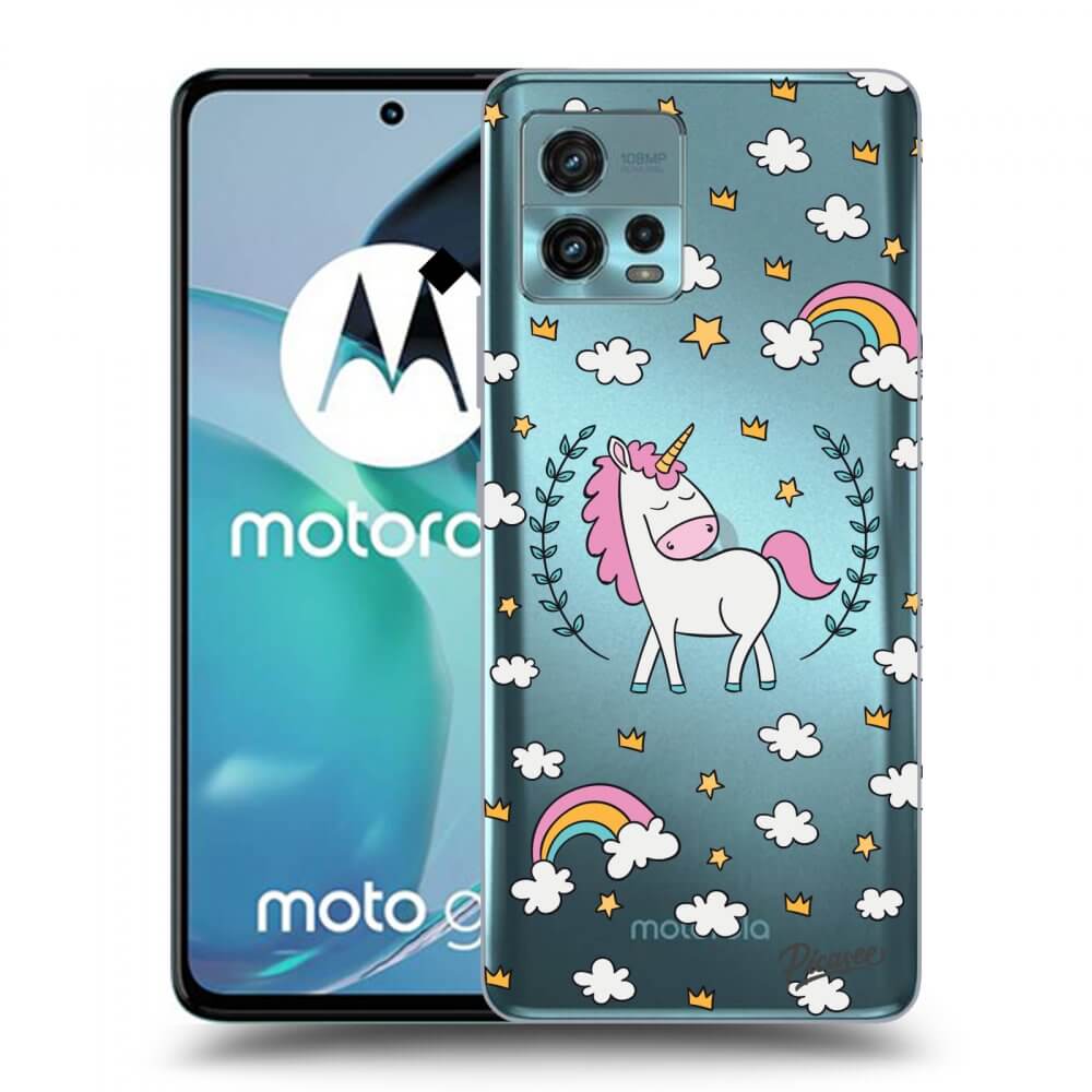 Picasee silikonový průhledný obal pro Motorola Moto G72 - Unicorn star heaven