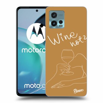 Picasee silikonový černý obal pro Motorola Moto G72 - Wine not