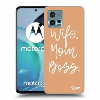 Picasee silikonový černý obal pro Motorola Moto G72 - Boss Mama