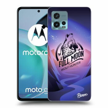 Picasee silikonový černý obal pro Motorola Moto G72 - Wolf