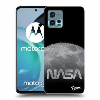 Picasee silikonový černý obal pro Motorola Moto G72 - Moon Cut
