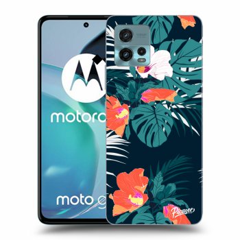 Picasee silikonový černý obal pro Motorola Moto G72 - Monstera Color