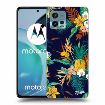 Picasee silikonový černý obal pro Motorola Moto G72 - Pineapple Color