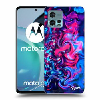 Picasee silikonový černý obal pro Motorola Moto G72 - Redlight