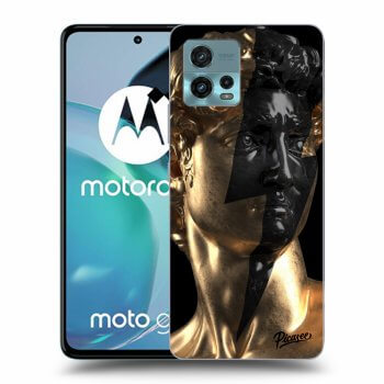 Picasee silikonový černý obal pro Motorola Moto G72 - Wildfire - Gold