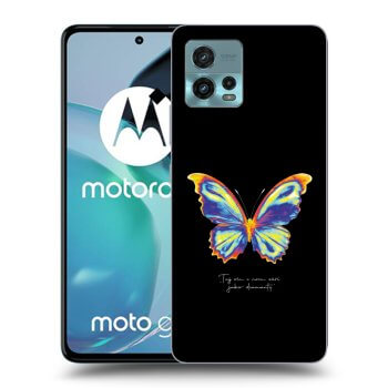 Picasee silikonový černý obal pro Motorola Moto G72 - Diamanty Black