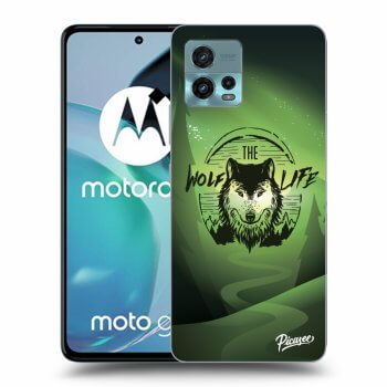 Picasee silikonový černý obal pro Motorola Moto G72 - Wolf life