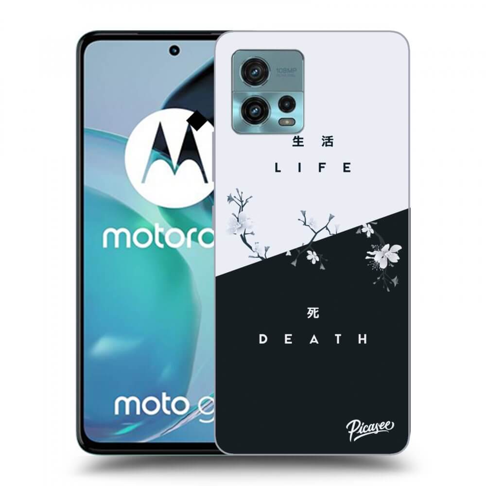 Picasee silikonový černý obal pro Motorola Moto G72 - Life - Death