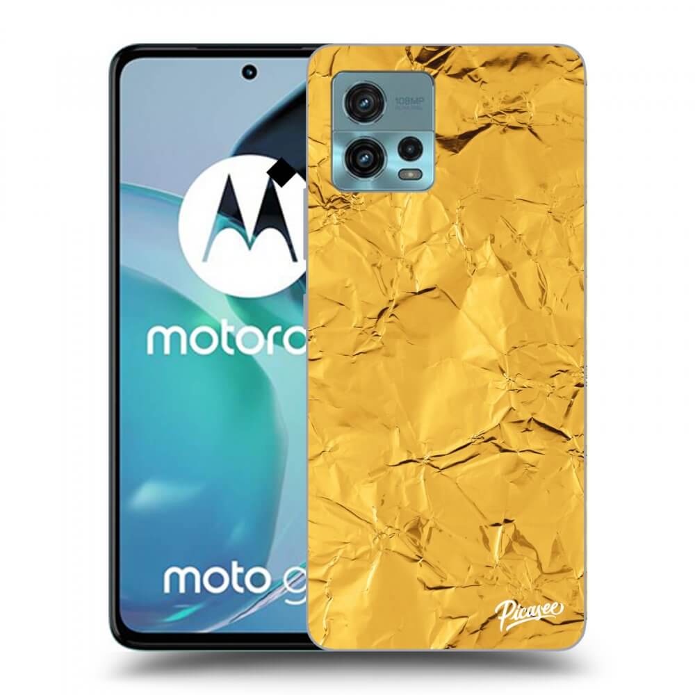 Picasee silikonový černý obal pro Motorola Moto G72 - Gold