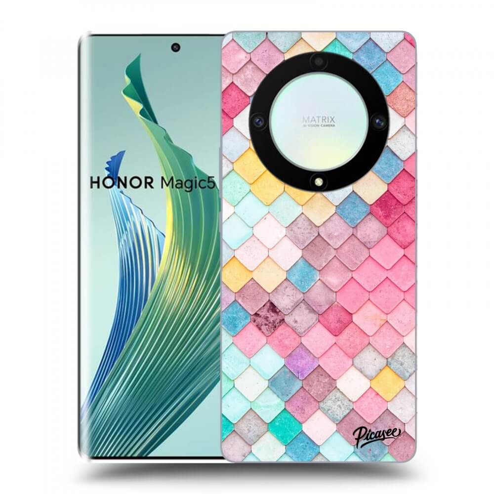 Picasee silikonový průhledný obal pro Honor Magic5 Lite 5G - Colorful roof