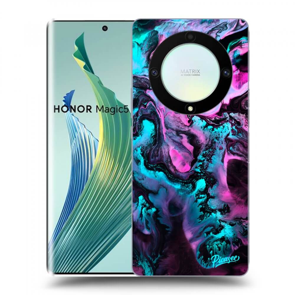 Picasee silikonový černý obal pro Honor Magic5 Lite 5G - Lean