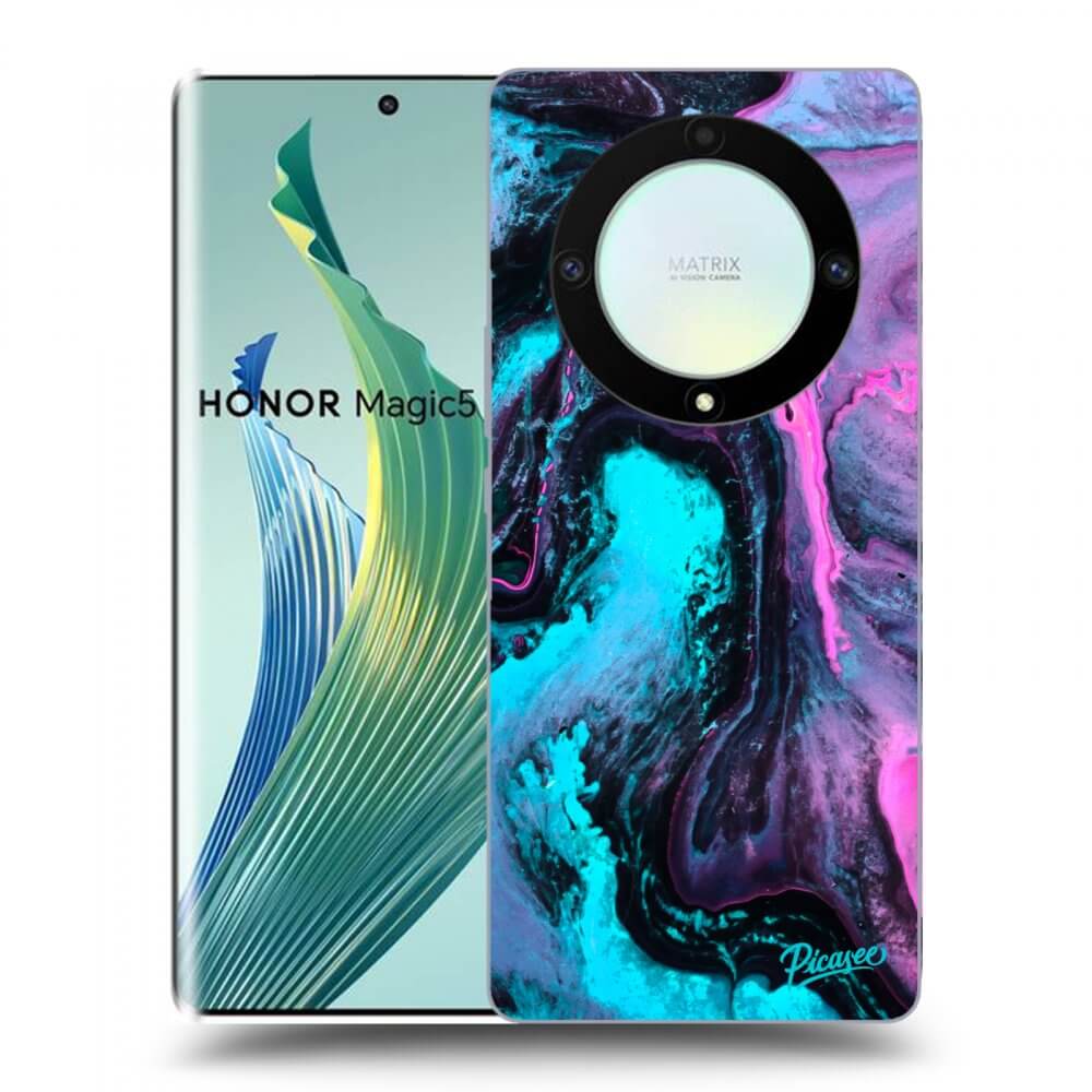 Picasee silikonový černý obal pro Honor Magic5 Lite 5G - Lean 2
